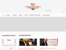 Tablet Screenshot of catedraempresafamiliarlarioja.com